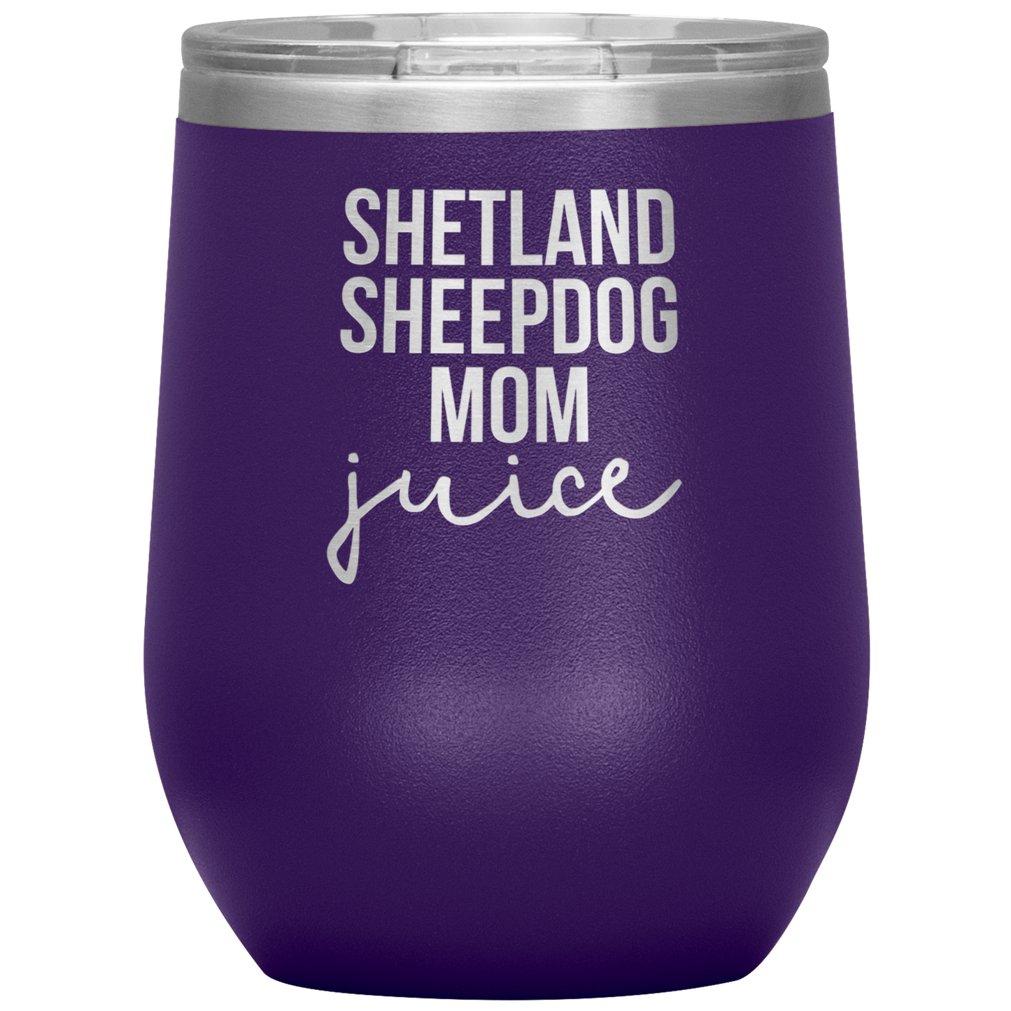 Shetland Sheepdog Mamá Vaso de Vino, Shetland Sheepdog Mamá Regalos, Copa de Vino de viaje, Regalos de cumpleaños para Los Hombres y Las Mujeres