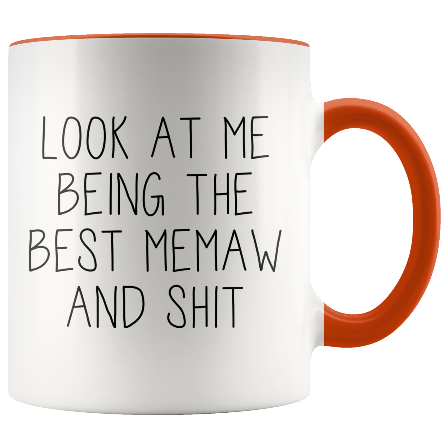 Memaw Gifts, Memaw Coffee Mug, Two Tone Accent Cup, Birthday Gift for Men and Women