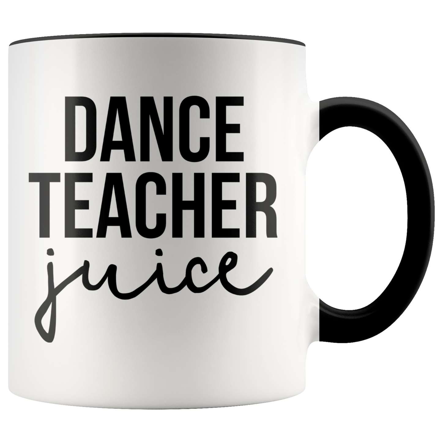 Dance Teacher Gifts, Coffee Mug, Two Tone Accent Cup, Birthday Gift for Men and Women