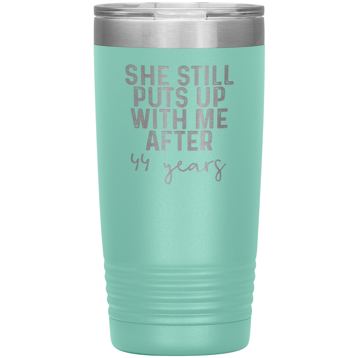 44th Anniversary Gifts for Husband and Wife, Coffee Mug, Tumbler, Birthday Gifts for Men and Women