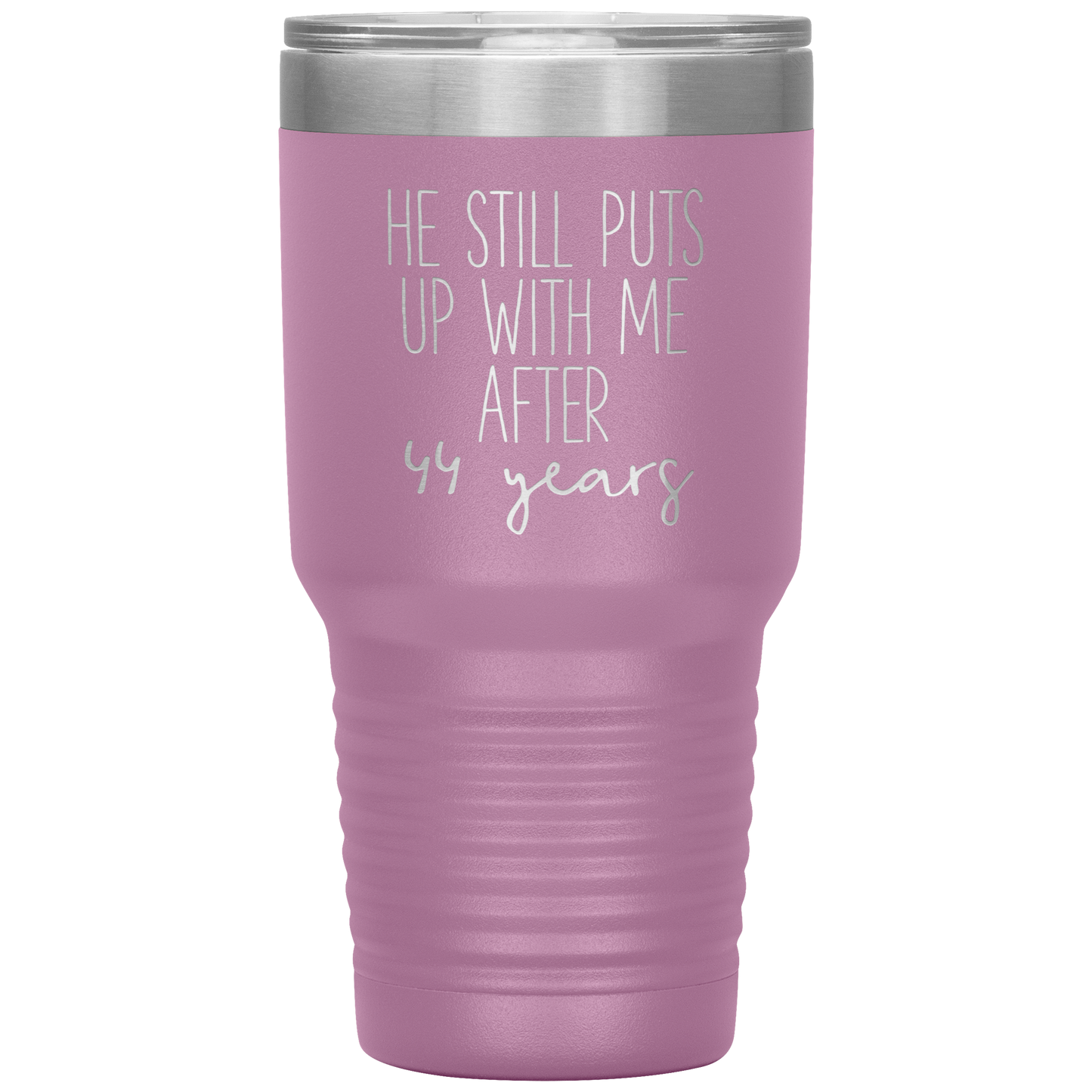 44th Anniversary Tumbler, Funny Travel Coffee Mug, Birthday Gifts for Men and Women