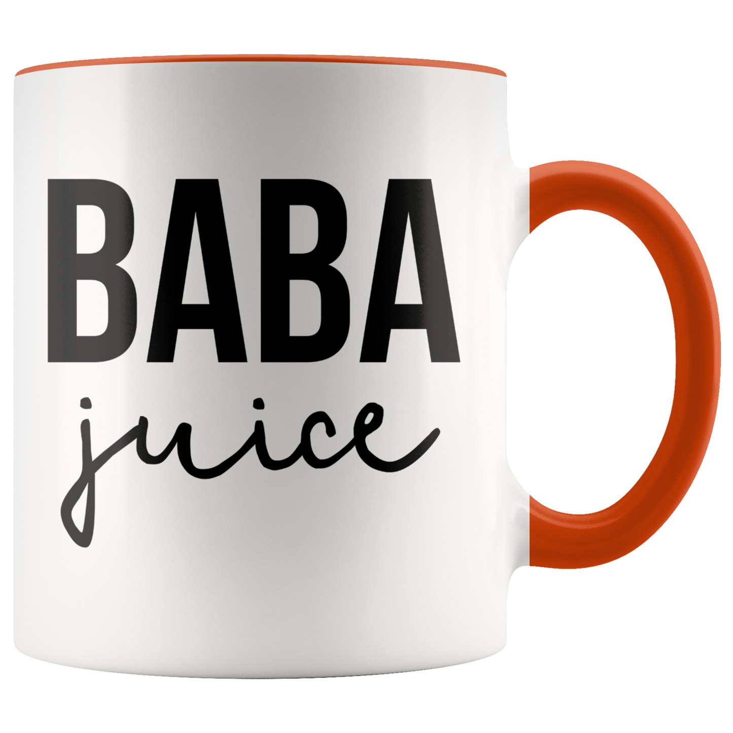 Baba Gifts, Coffee Mug, Two Tone Accent Cup, Birthday Gift for Men and Women