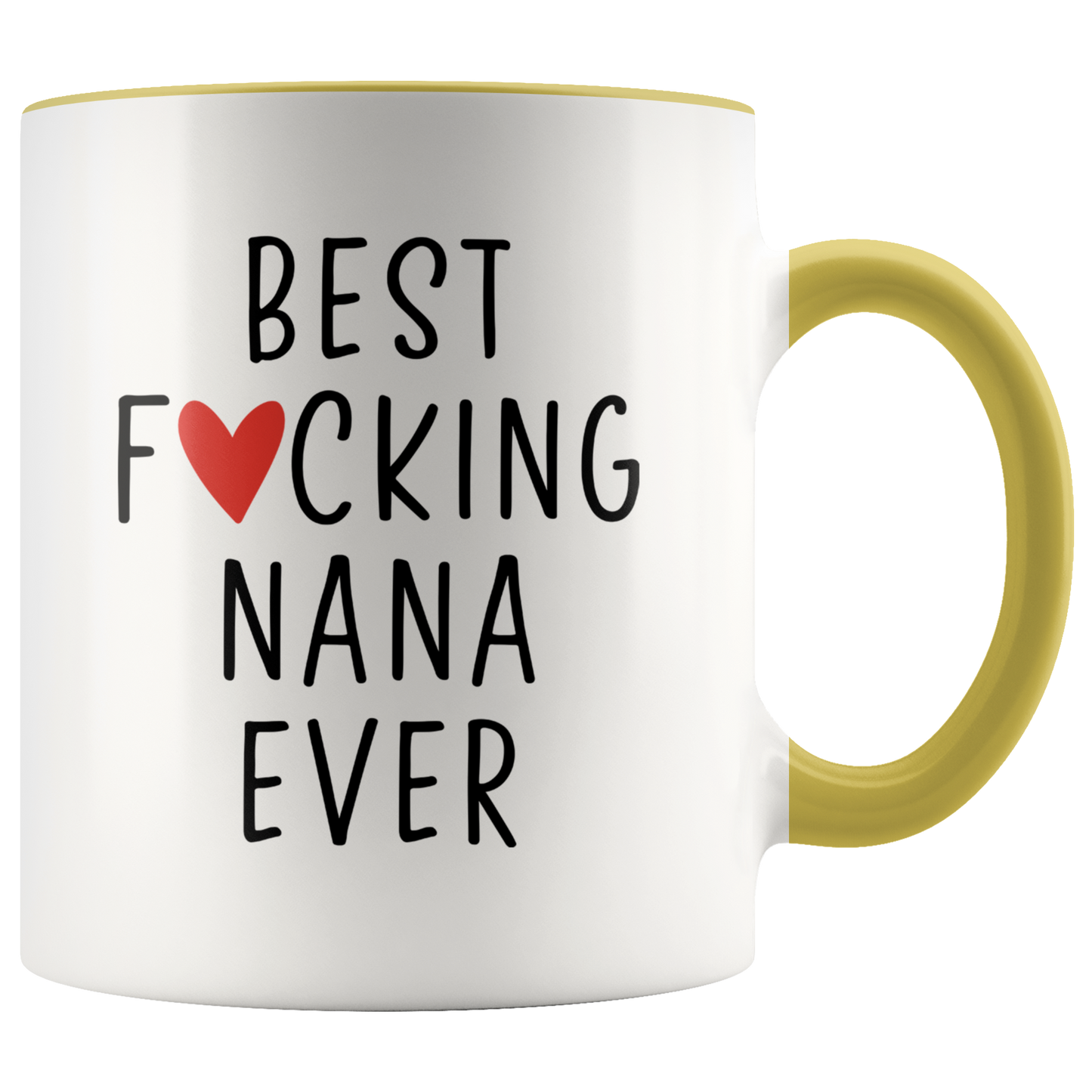 Nana Gifts, Coffee Mug, Two Tone Accent Cup, Birthday Gift for Men and Women