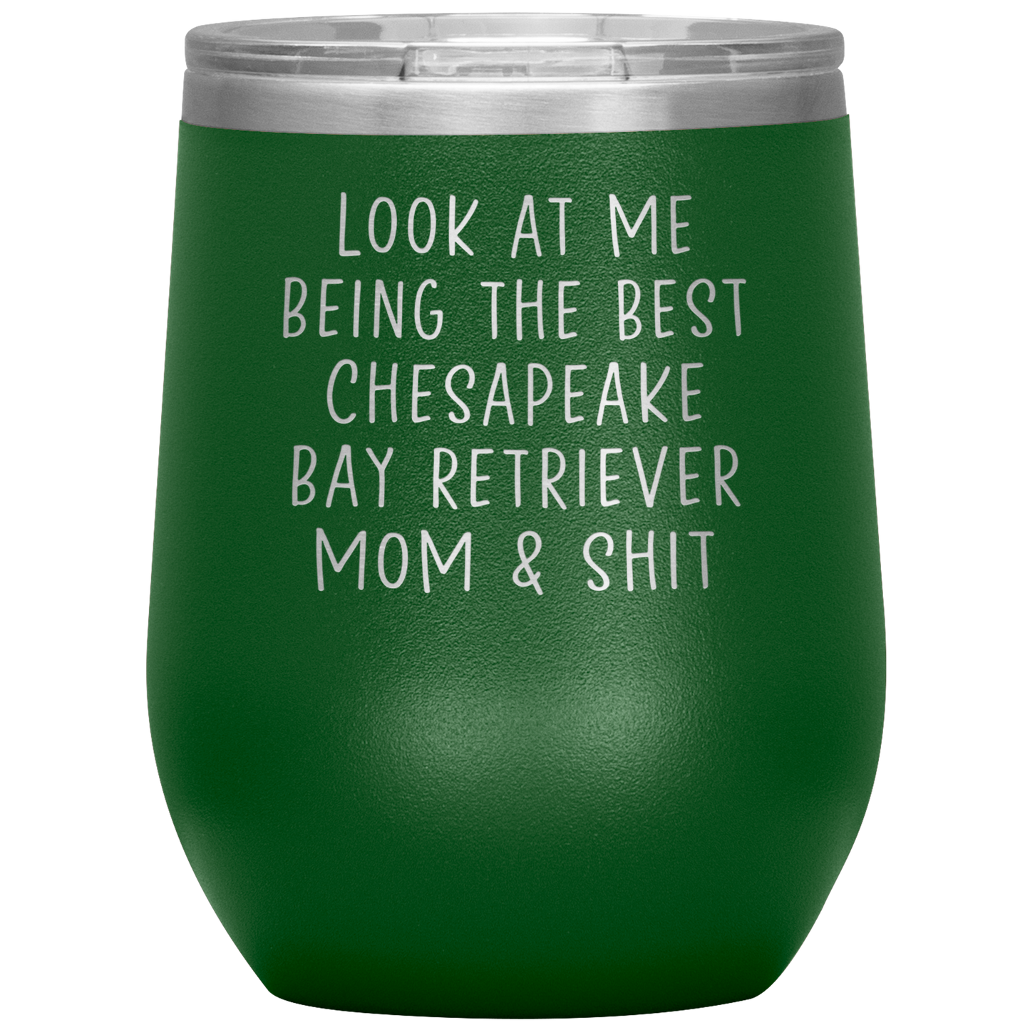 Chesapeake Bay Retriever Mom Wine Tumbler, Funny Gifts, Travel Wine Cup, Birthday Gifts for Men and Women