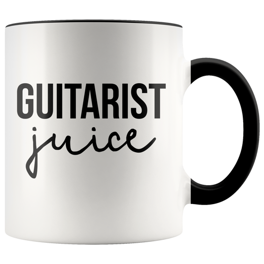 Guitarist Gifts, Coffee Mug, Two Tone Accent Cup, Birthday Gift for Men and Women