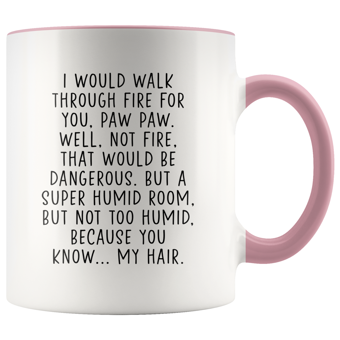 Paw Paw Gifts, Coffee Mug, Two Tone Accent Cup, Birthday Gift for Men and Women