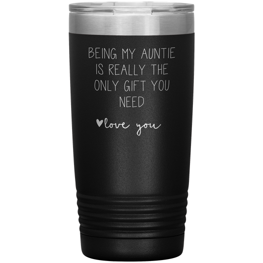 Auntie Tumbler, Auntie Gifts, Travel Coffee Mug, Birthday Gifts for Men and Women