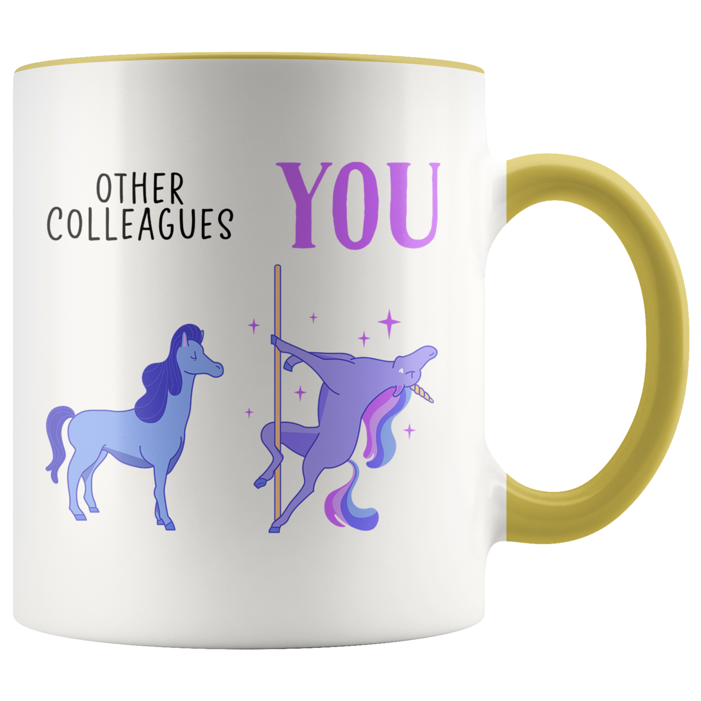 Colleague Gifts, Coffee Mug, Two Tone Accent Cup, Birthday Gift for Men and Women