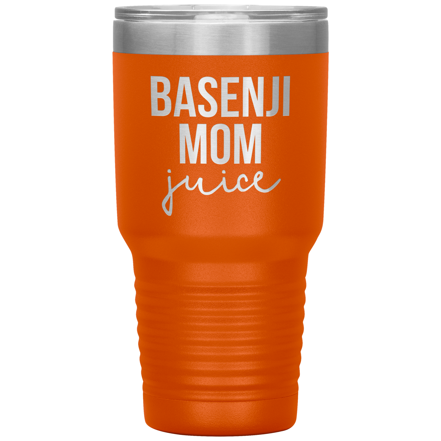 Basenji Mom Tumbler, Funny Travel Coffee Mug, Birthday Gifts for Men and Women