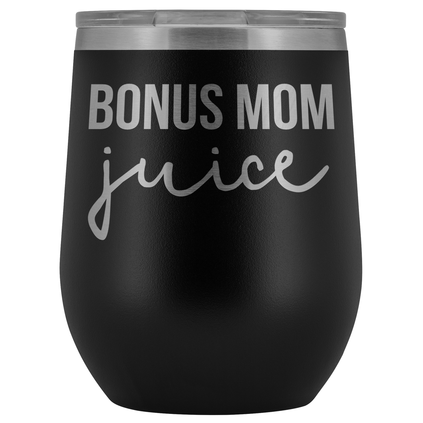 Bonus Mom Gifts, Bonus Mom Wine Tumbler, Bonus Mom Cup, Funny Birthday Gifts for Men and Women