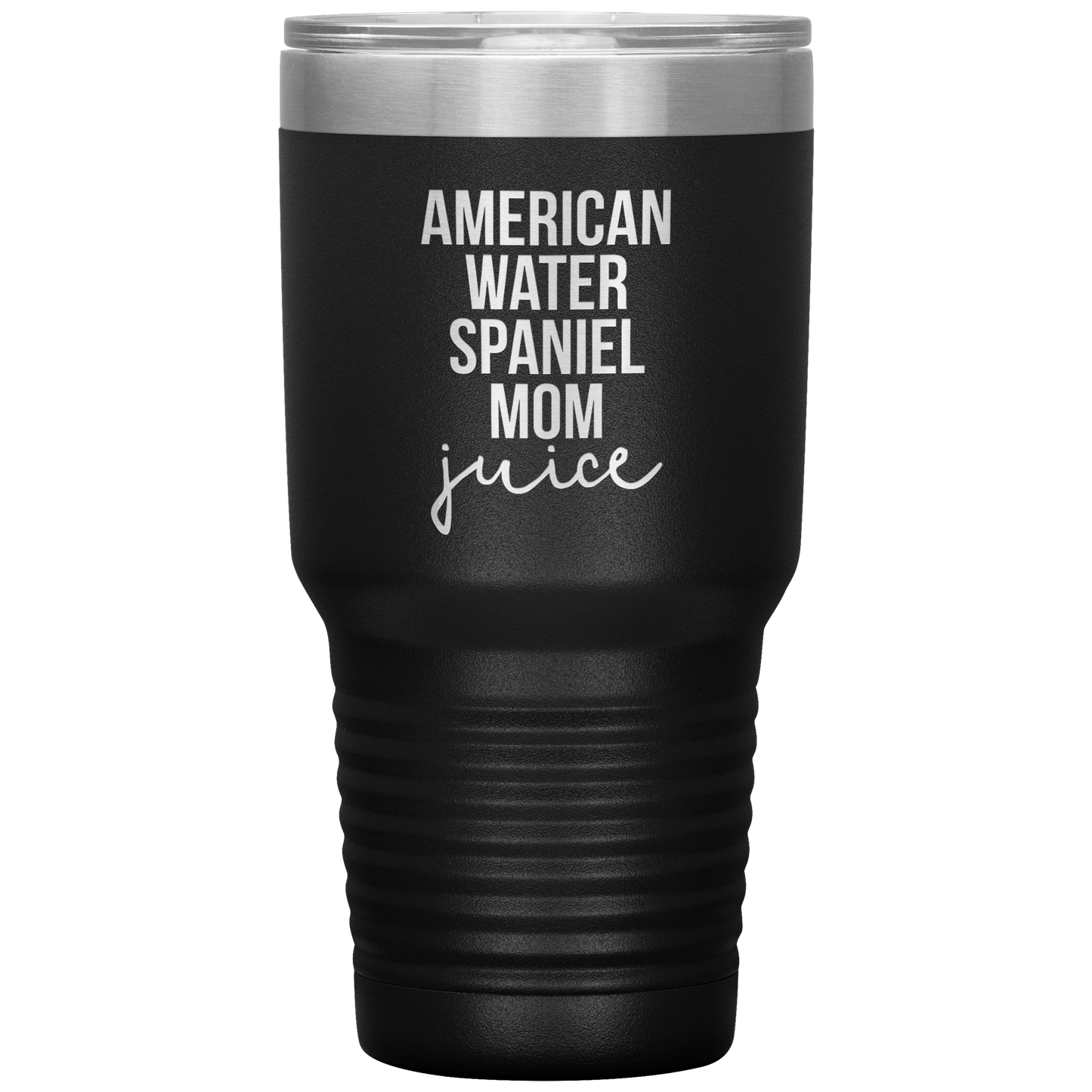 American Water Spaniel Mom Tumbler, Funny Travel Coffee Mug, Birthday Gifts for Men and Women