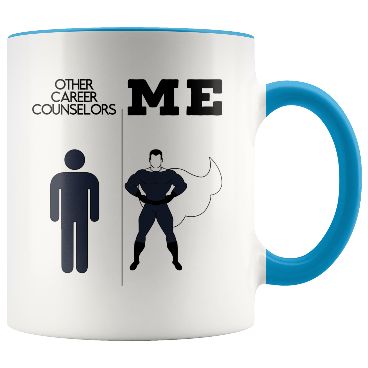 Career counselor Gifts, Coffee Mug, Two Tone Accent Cup, Birthday Gift for Men and Women