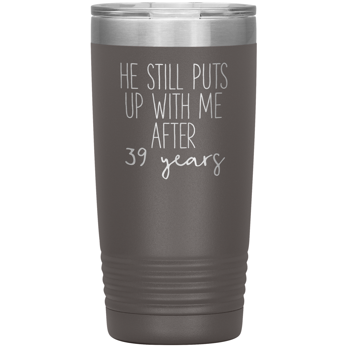 39th Anniversary Gifts for Husband, Coffee Mug, Tumbler, Birthday Gifts for Men and Women