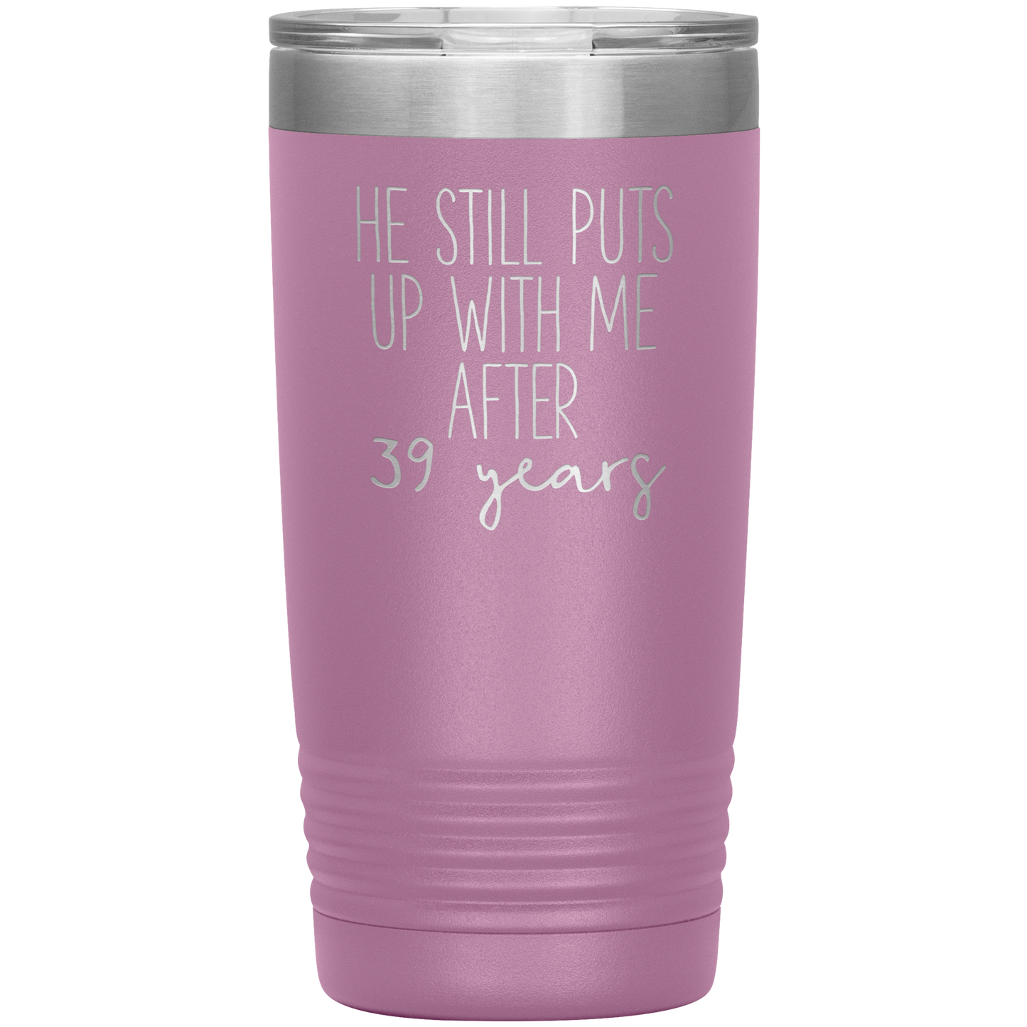 39th Anniversary Gifts for Husband, Coffee Mug, Tumbler, Birthday Gifts for Men and Women