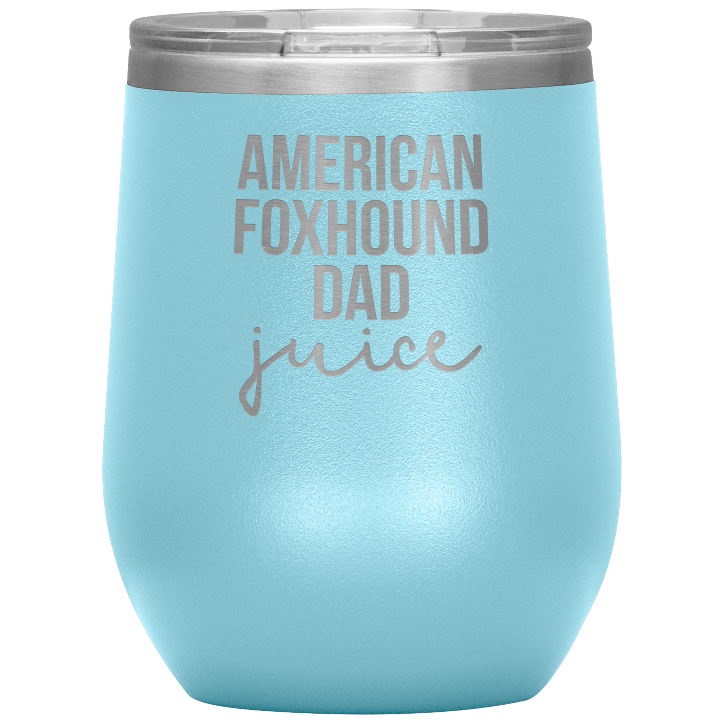 American Foxhound Dad Wine Tumbler, Funny Travel Wine Cup, Birthday Gifts for Men and Women