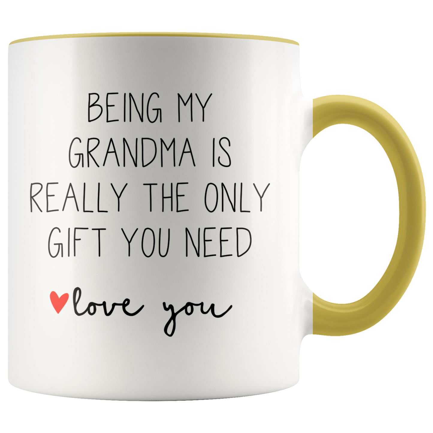 Grandma Gifts, Coffee Mug, Two Tone Accent Cup, Birthday Gift for Men and Women