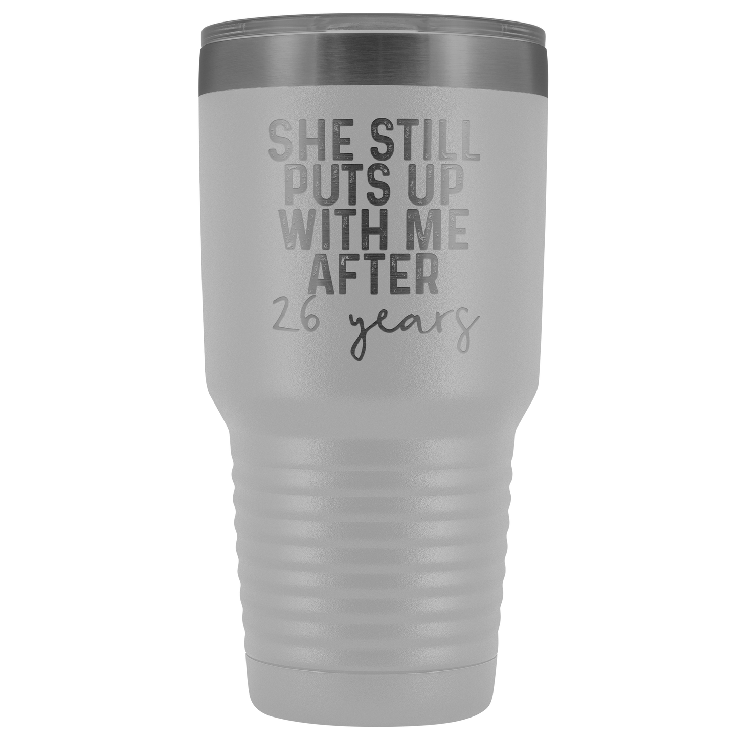 26th Wedding Anniversary, 26th Anniversary Gifts for Husband, 26 Wedding Anniversary for Men, Tumbler Mug