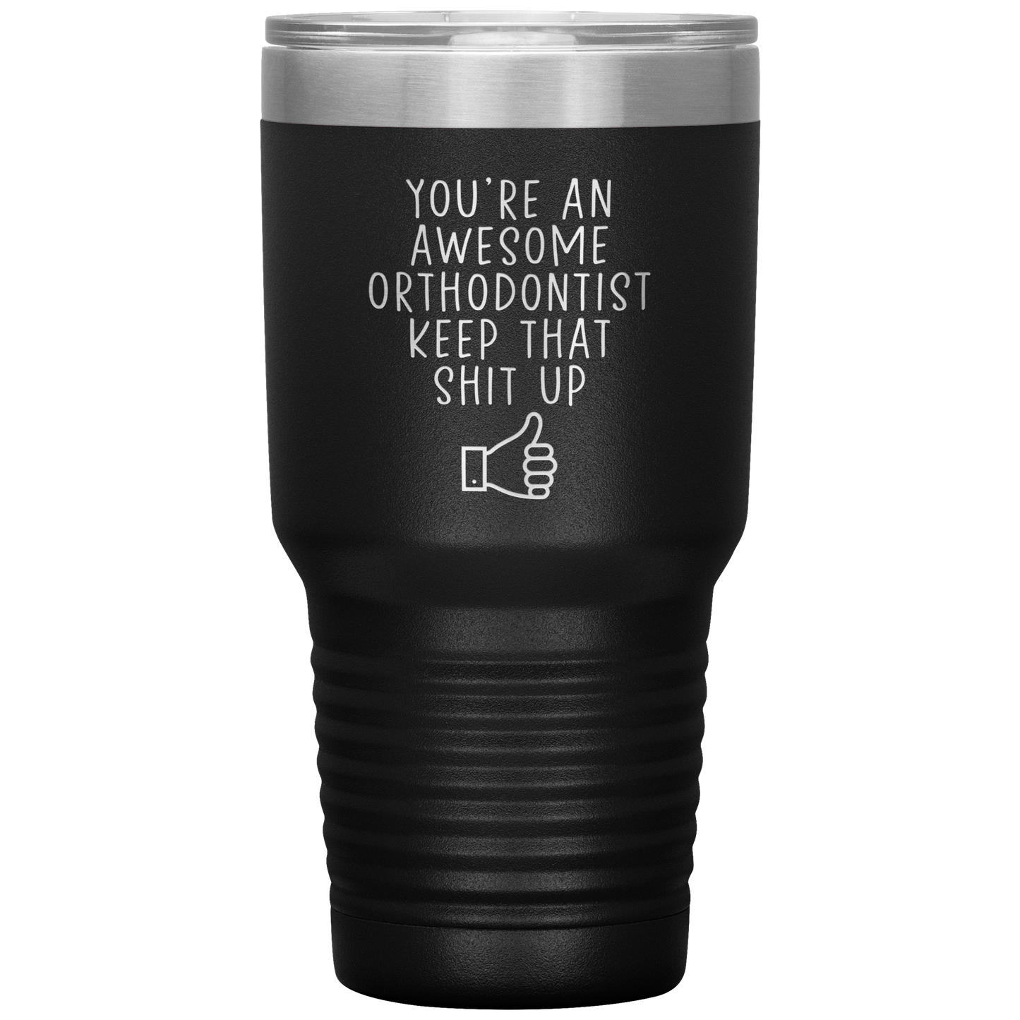 Tumbler orthodontiste, cadeaux orthodontistes, tasse de café de voyage, cadeaux d’anniversaire pour les hommes et les femmes