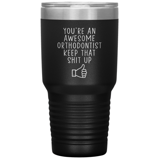 Tumbler orthodontiste, cadeaux orthodontistes, tasse de café de voyage, cadeaux d’anniversaire pour les hommes et les femmes