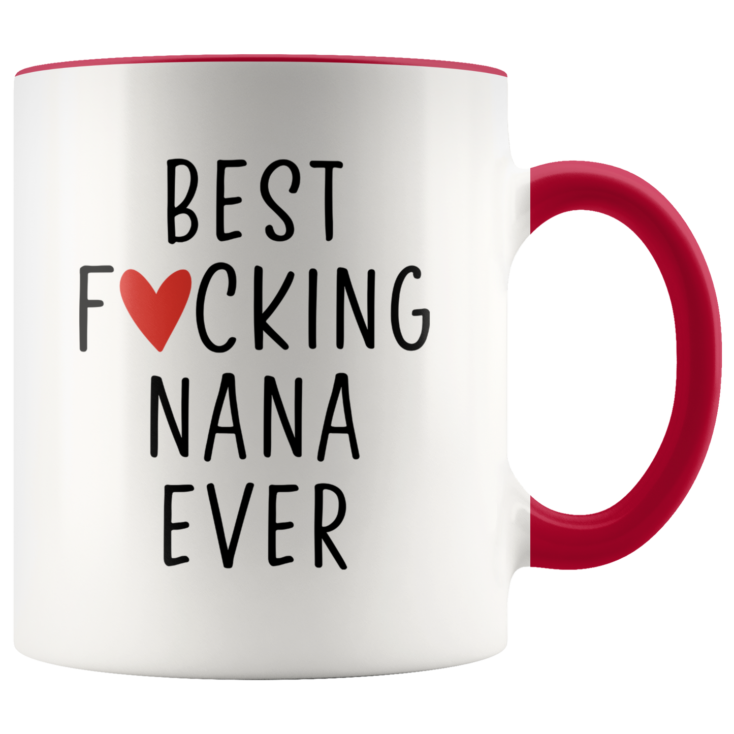 Nana Gifts, Coffee Mug, Two Tone Accent Cup, Birthday Gift for Men and Women