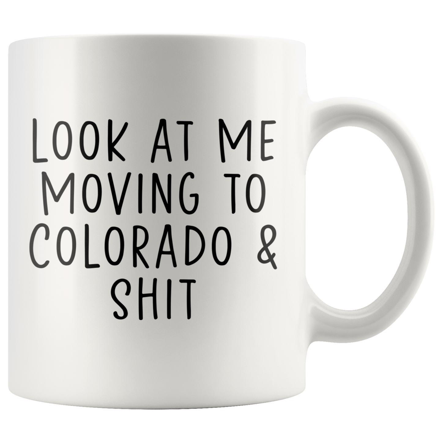 Moving to Colorado Gifts, Moving Away Coffee Mug, Two Tone Accent Cup, Birthday Gift for Men and Women