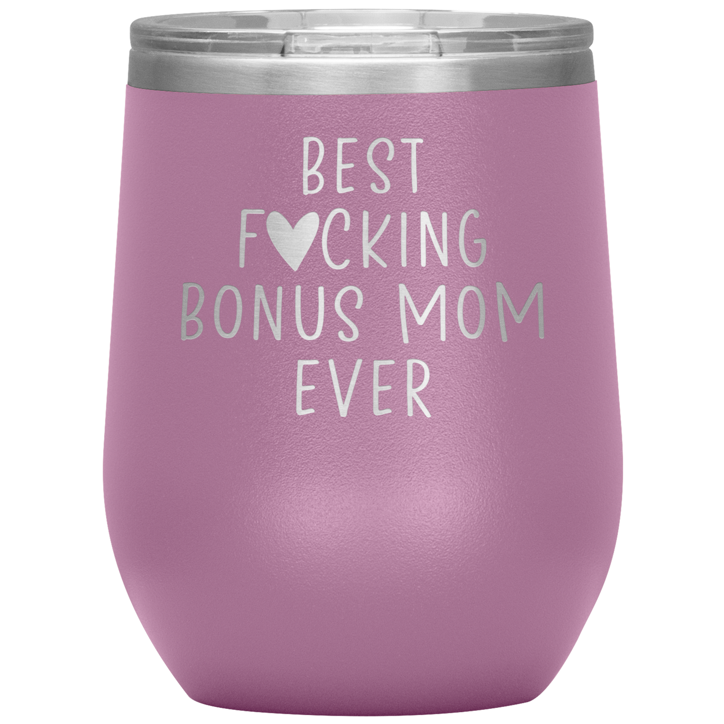 Bonus Mom Wine Tumbler, Bonus Mom Gifts, Travel Wine Cup, Birthday Gifts for Men and Women