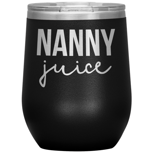 Nanny Wine Tumbler, Nanny Gifts, Travel Wine Cup, Birthday Gifts for Men and Women