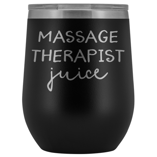 Massage Thérapeute Cadeaux, Massothérapeute Wine Tumbler, Wine Tumbler, Funny Birthday Gifts for Men and Women