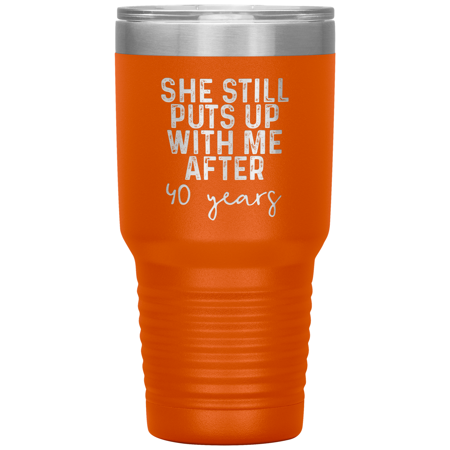 40th Anniversary Gifts for Husband, Coffee Mug, Tumbler, Birthday Gifts for Men and Women