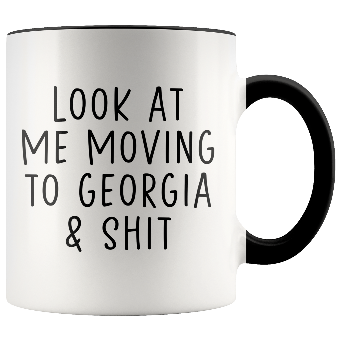 Moving to Georgia Gifts, Colorado Coffee Mug, Two Tone Accent Cup, Birthday Gift for Men and Women