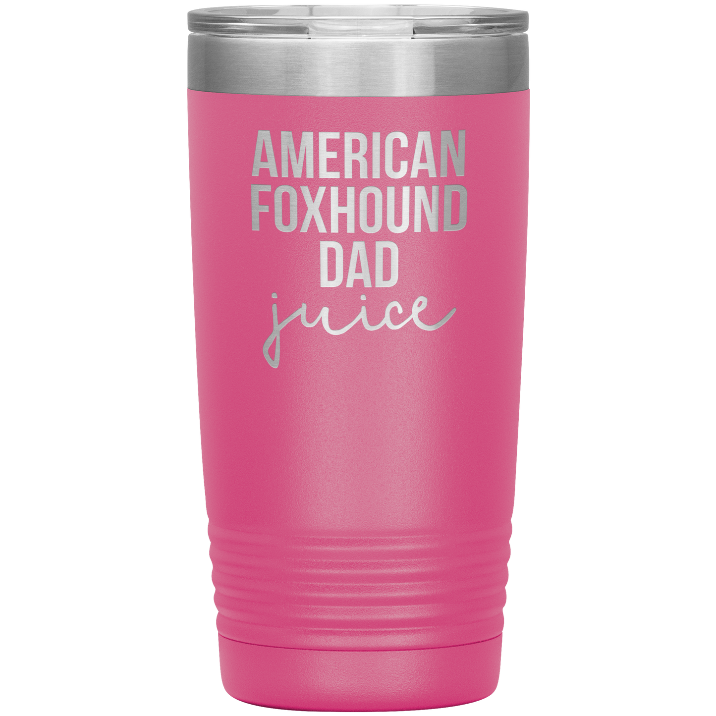 American Foxhound Dad Tumbler, Funny Travel Coffee Mug, Birthday Gifts for Men and Women