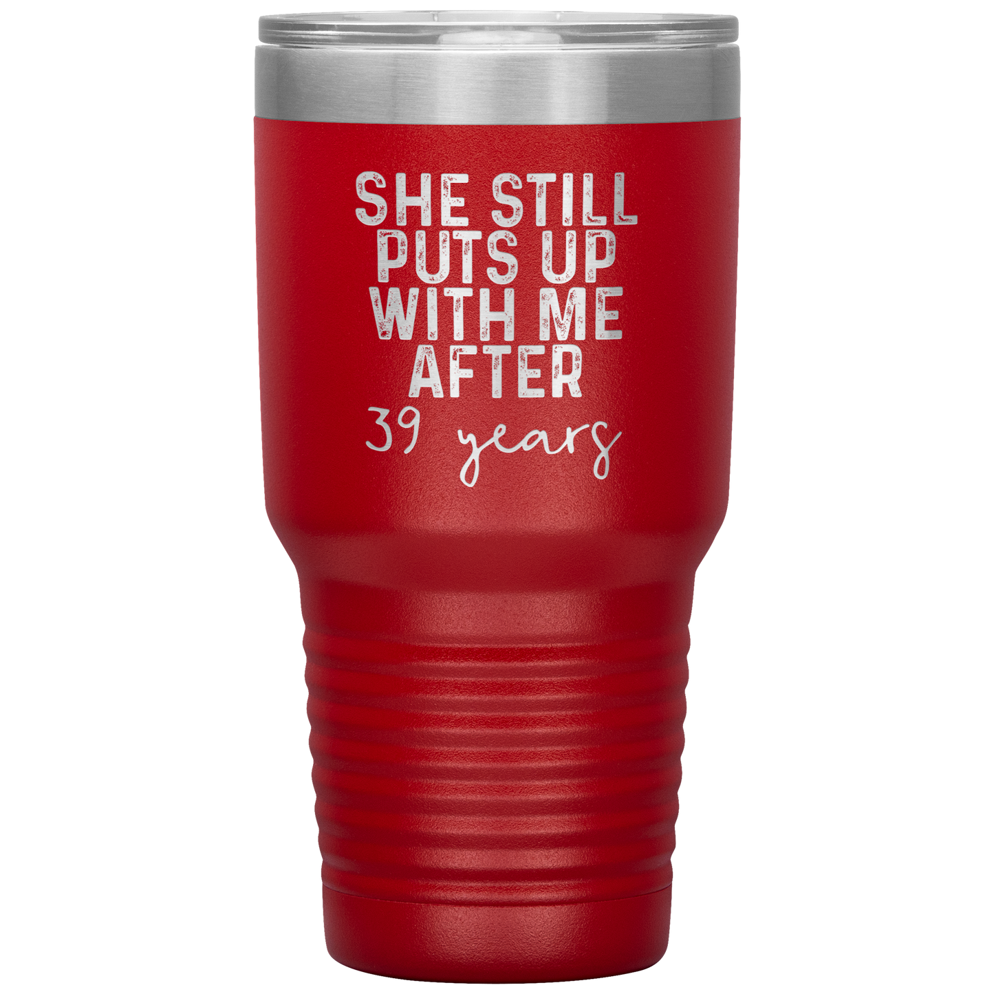 39th Anniversary Gifts for Husband, Coffee Mug, Tumbler, Birthday Gifts for Men and Women