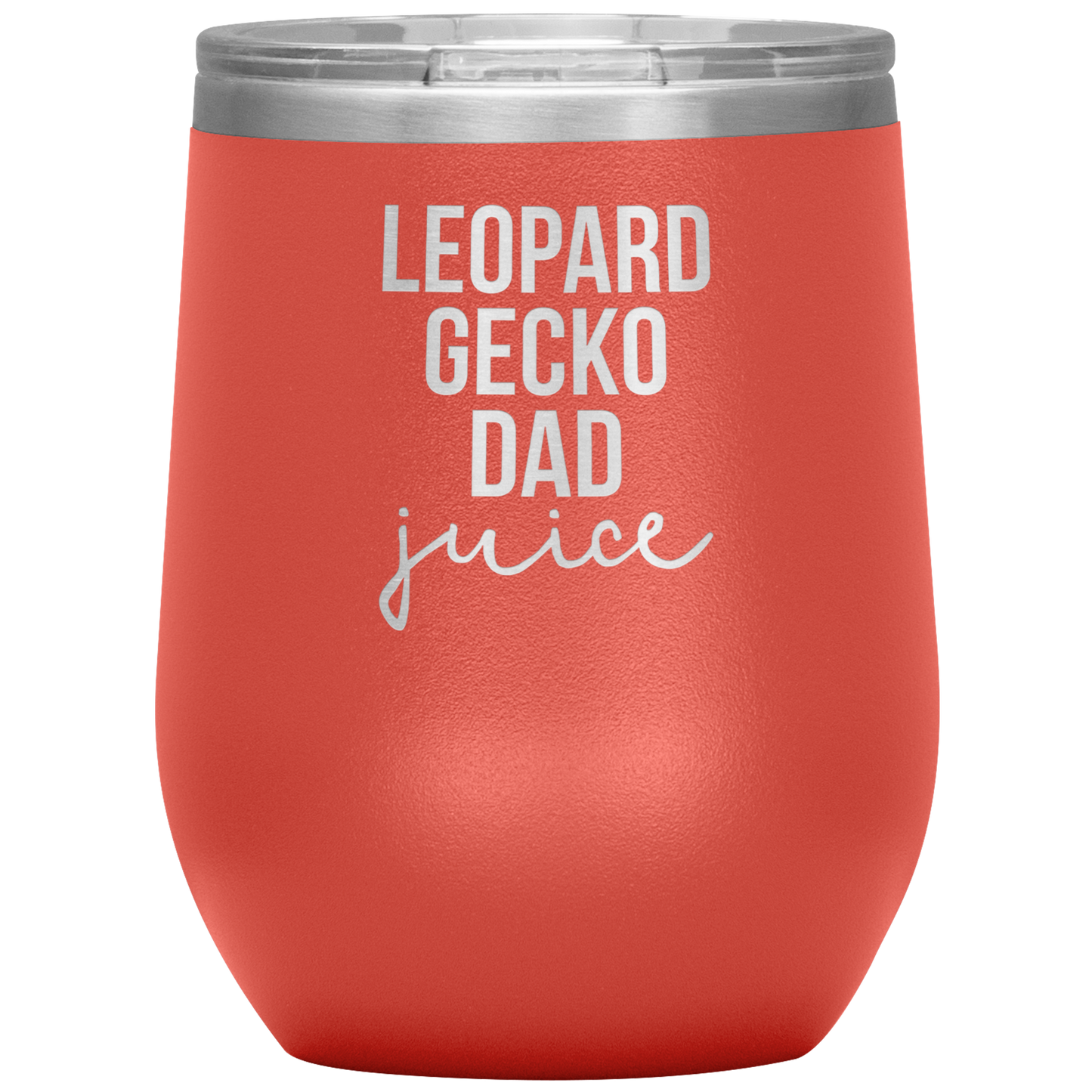 Leopard Gecko Dad Wine Tumbler, Leopard Gecko Dad Gifts, Travel Wine Cup, Birthday Gifts for Men and Women