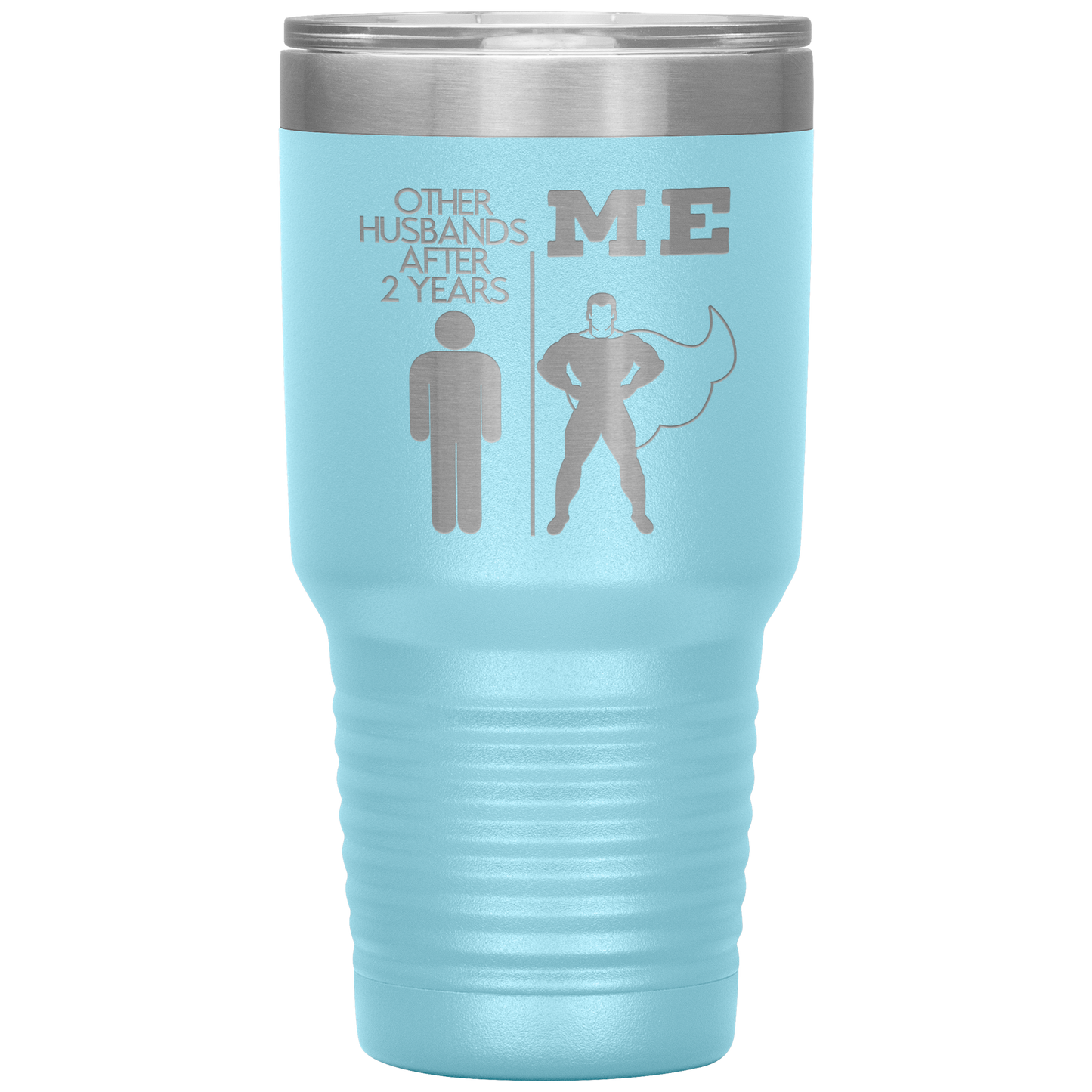 2nd Anniversary Tumbler, 2nd Anniversary Gifts, Travel Coffee Mug, Birthday Gifts for Men and Women