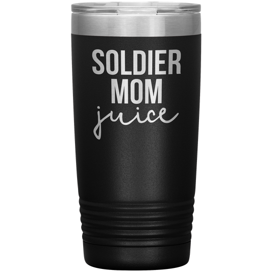 Verre de maman de soldat, cadeaux de maman de soldat, chope de café de voyage, cadeaux d'anniversaire pour les hommes et les femmes