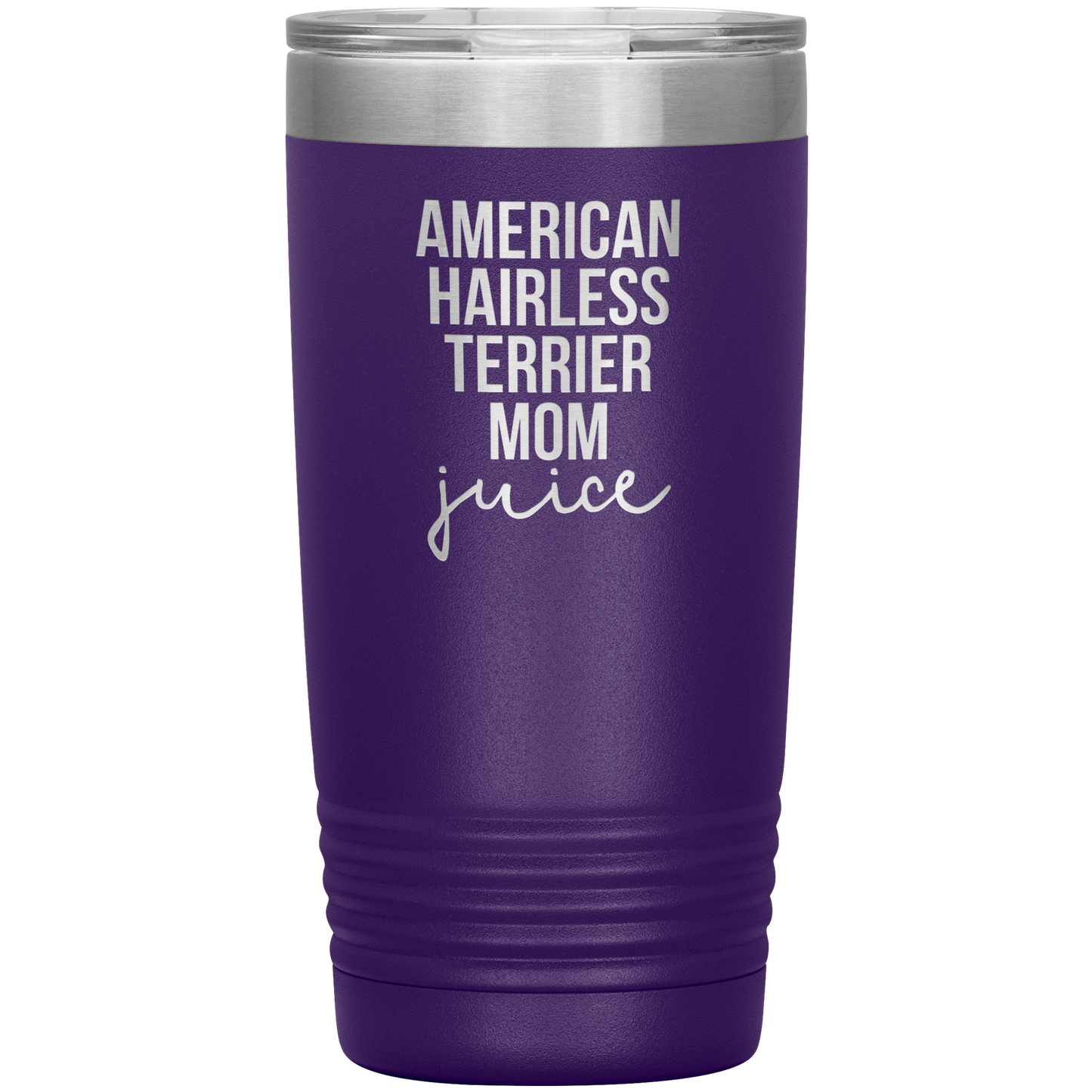 American Hairless Terrier Mom Tumbler, Funny Travel Coffee Mug, Birthday Gifts for Men and Women