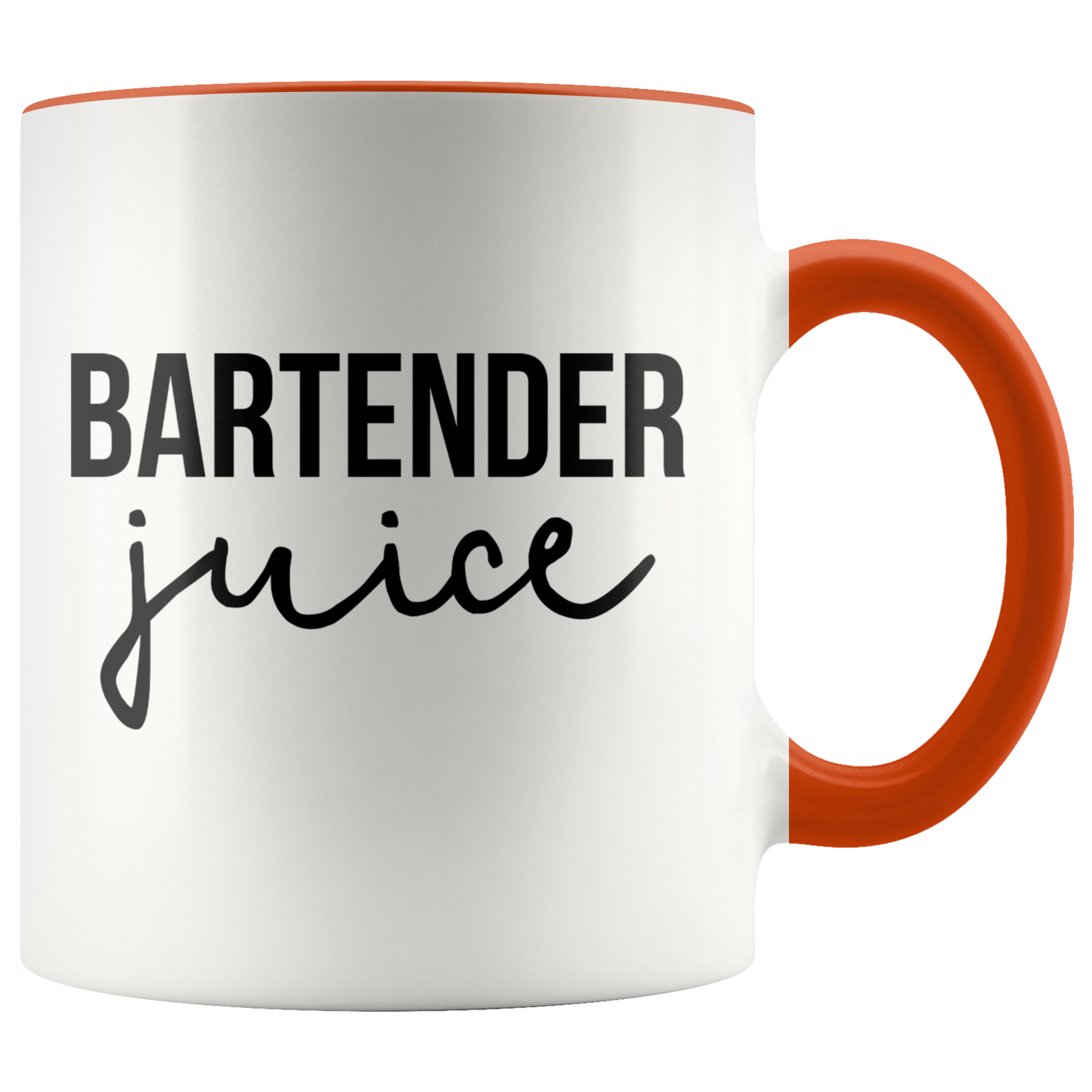 Bartender Gifts, Coffee Mug, Two Tone Accent Cup, Birthday Gift for Men and Women