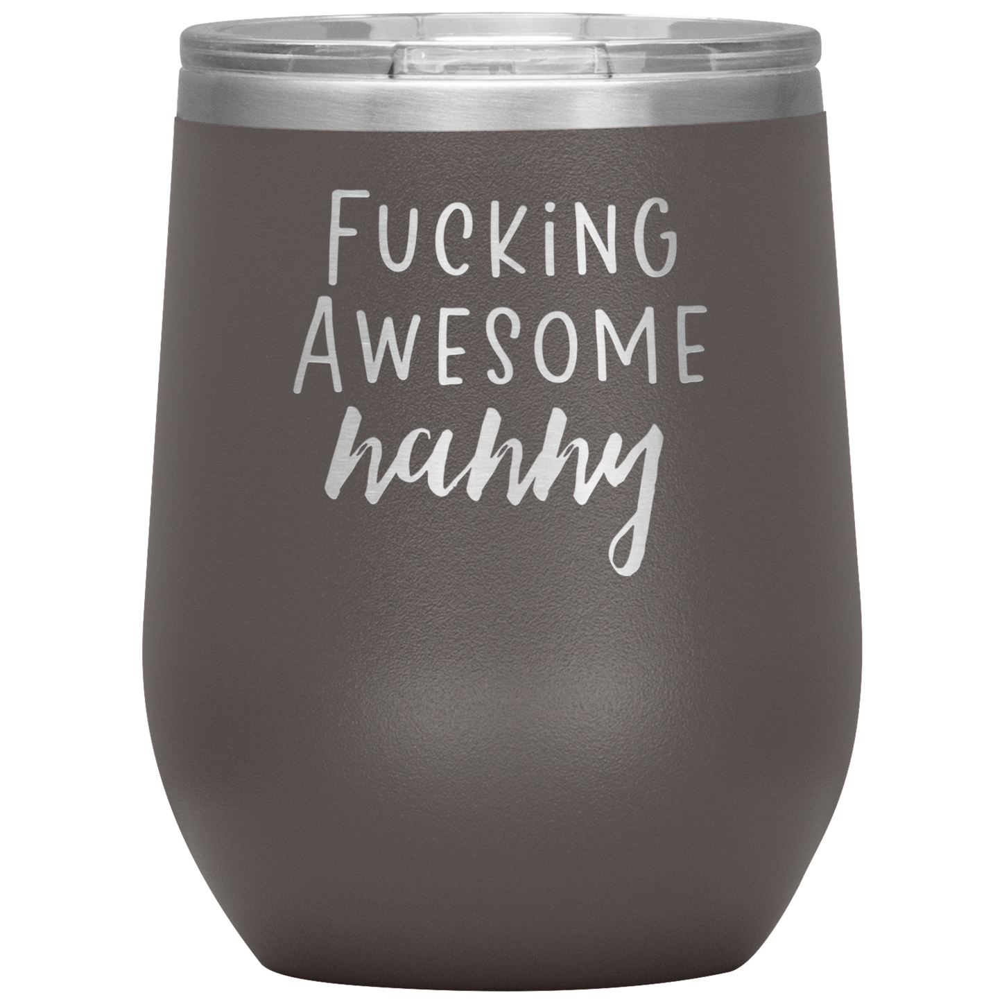 Nanny Wine Tumbler, Nanny Gifts, Travel Wine Cup, Birthday Gifts for Men and Women