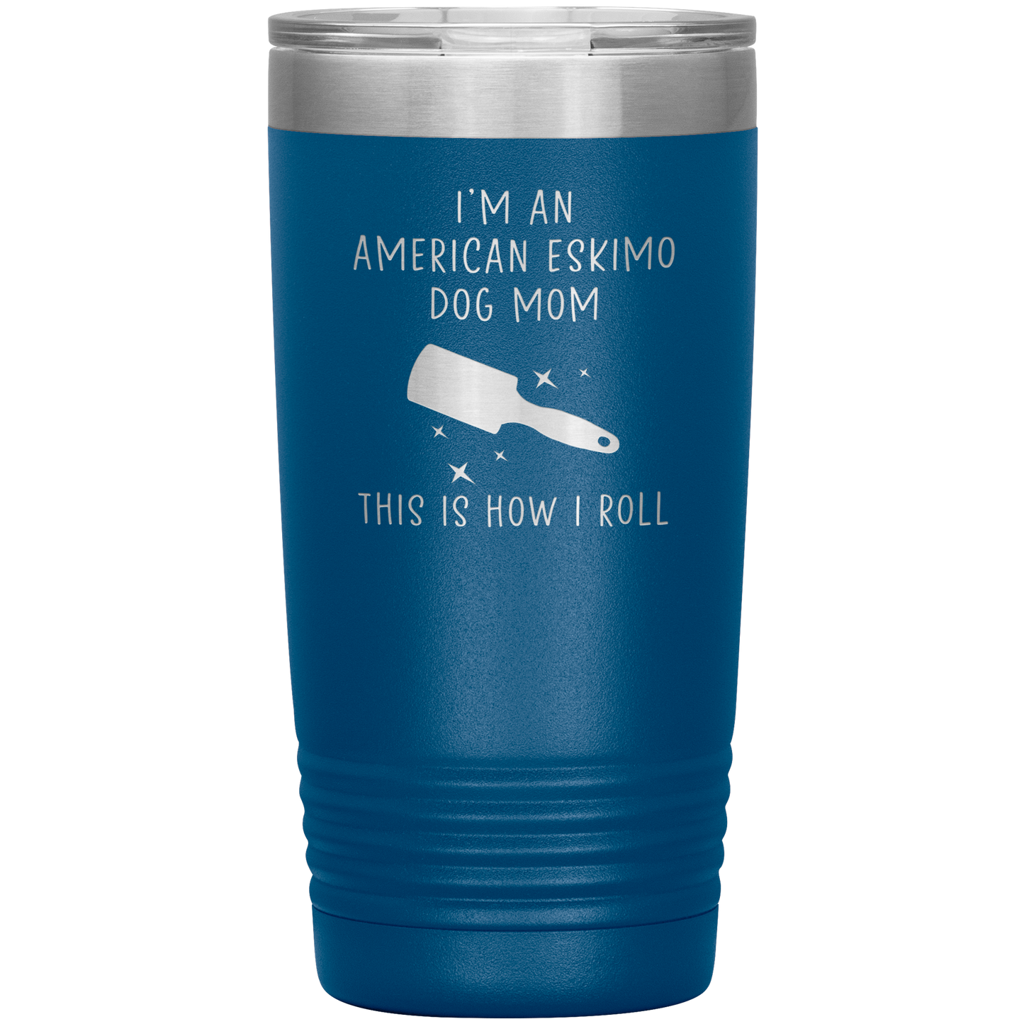 American Eskimo Dog Mom Tumbler, Funny Travel Coffee Mug, Birthday Gifts for Men and Women