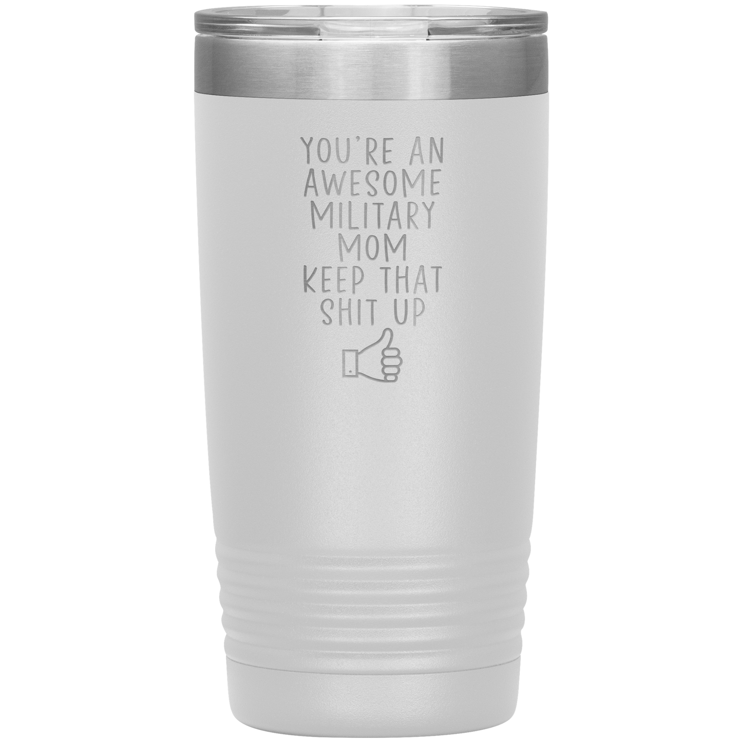 Mãe militar Tumbler, Presentes da Mãe Militar, Caneca de Café de Viagem, Presentes de Aniversário para Homens e Mulheres