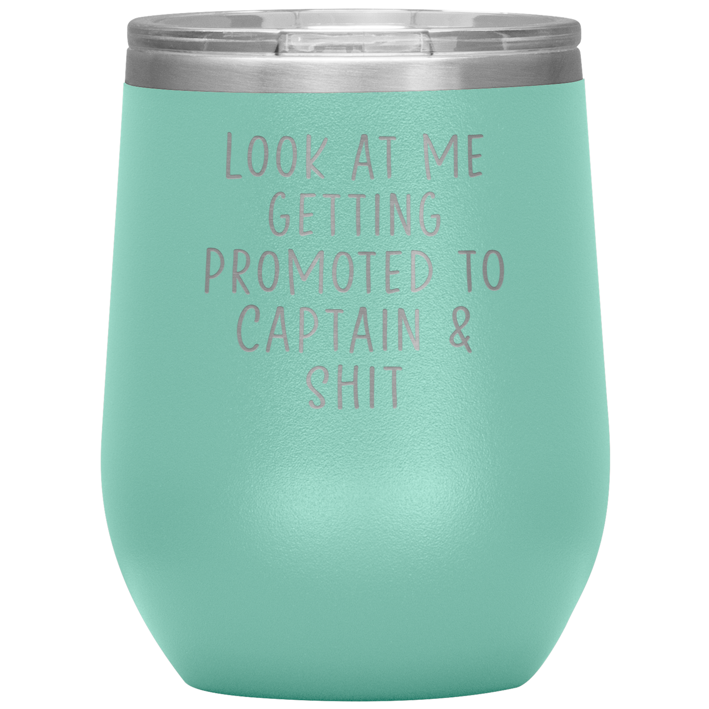 Captain Promotion Wine Tumbler, Captain Promotion Gifts, Travel Wine Cup, Birthday Gifts for Men and Women