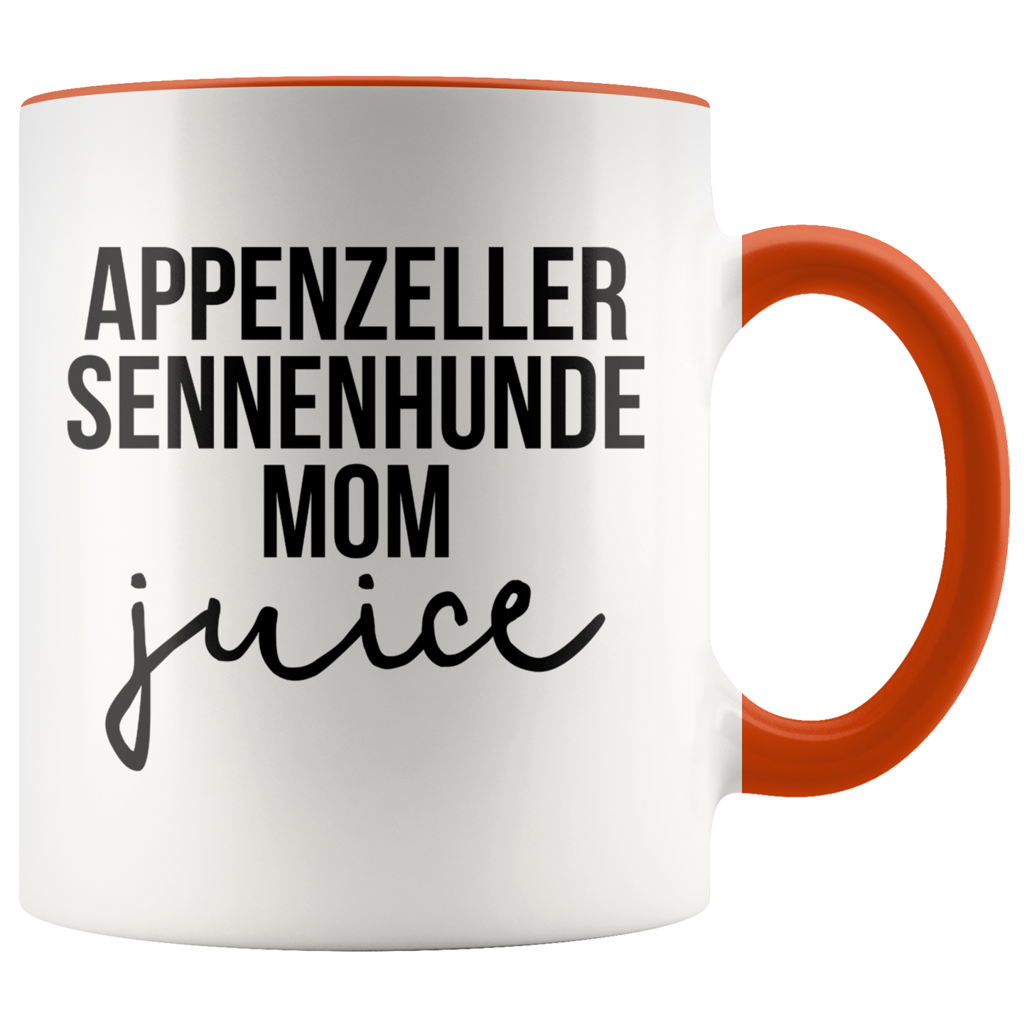 Appenzeller Sennenhunde Mom Gifts, Coffee Mug, Two Tone Accent Cup, Birthday Gift for Men and Women