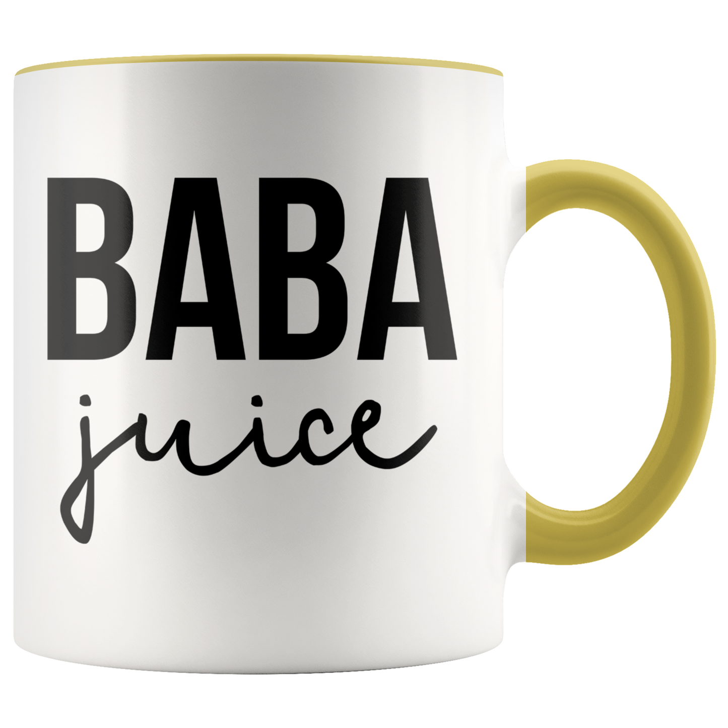 Baba Gifts, Coffee Mug, Two Tone Accent Cup, Birthday Gift for Men and Women