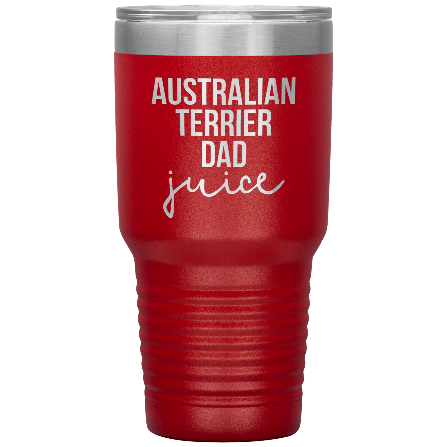 Australian Terrier Dad Tumbler, Funny Travel Coffee Mug, Birthday Gifts for Men and Women