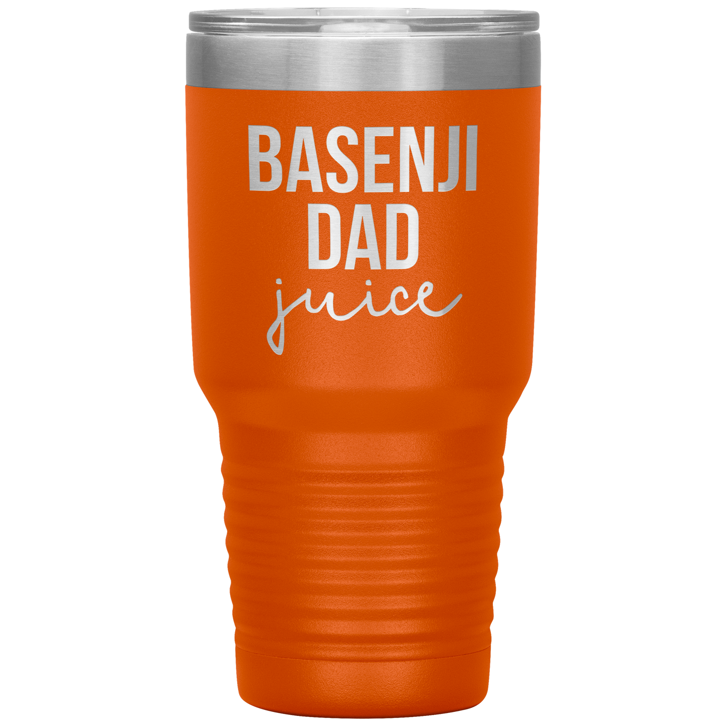 Basenji Dad Tumbler, Funny Travel Coffee Mug, Birthday Gifts for Men and Women