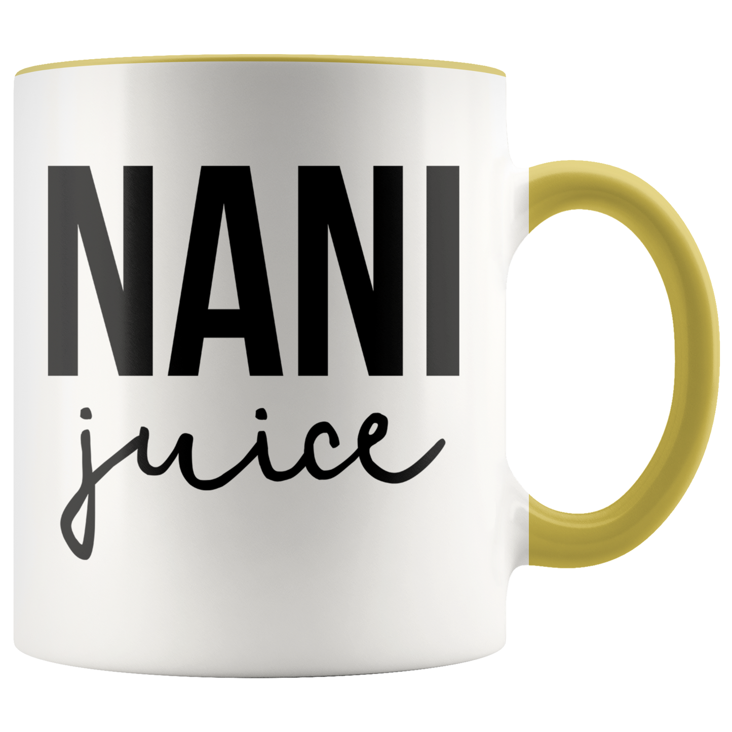 Nani Gifts, Coffee Mug, Two Tone Accent Cup, Birthday Gift for Men and Women