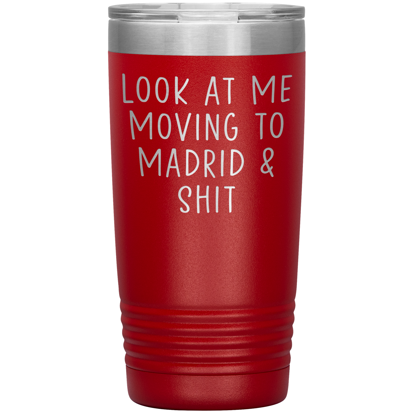 Moving to Madrid Spain Tumbler, Funny Moving Away Travel Coffee Mug, Birthday Gifts for Men and Women