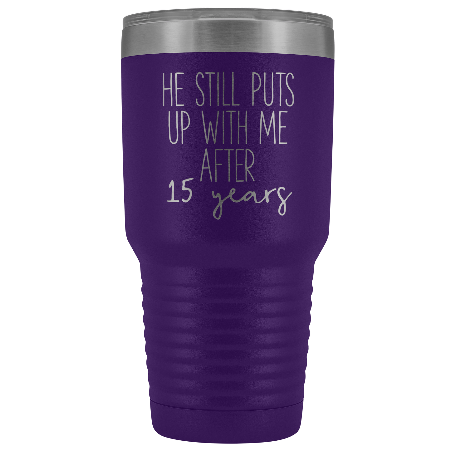 15o Anniversario Tazza, 15o Anniversario Regalo per Moglie, 15o Anniversario per Moglie, 15 Anni Anniversario Regalo per Moglie, Tumbler Mug