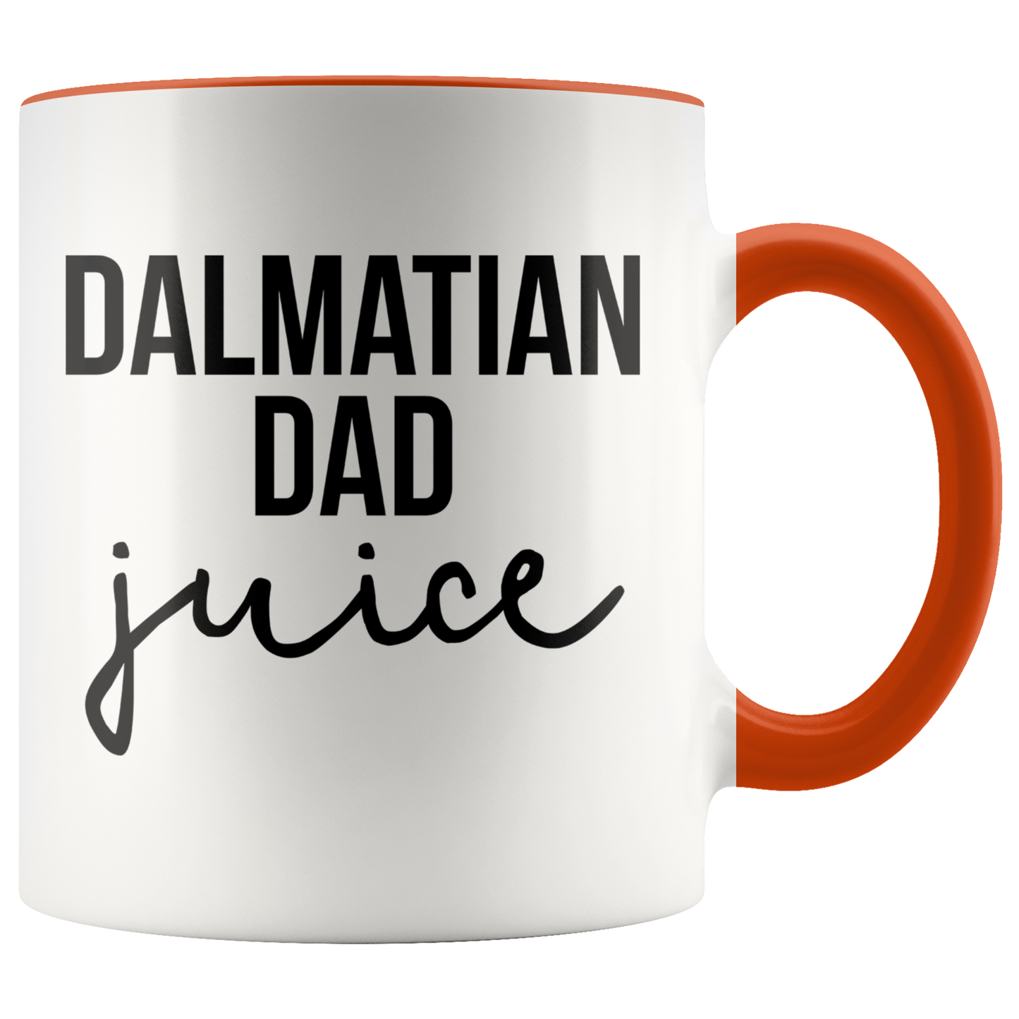 Dalmatian Dad Gifts, Coffee Mug, Two Tone Accent Cup, Birthday Gift for Men and Women