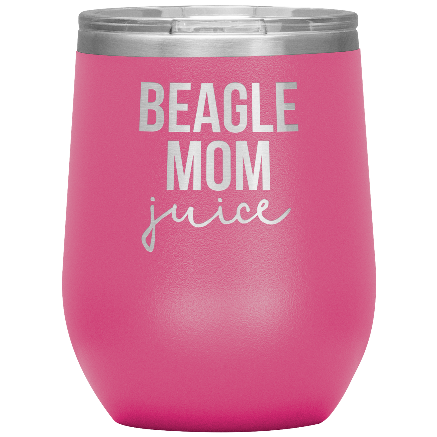 Beagle Mom Wine Tumbler, Beagle Mom Gifts, Travel Wine Cup, Cadeaux d’anniversaire pour hommes et femmes